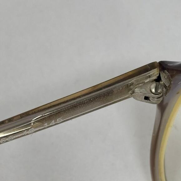 Vintage 70s Rx Eyeglasses Gold Aviator Frames Titanium Pilot Grandpa Retro Style - Picture 9 of 9